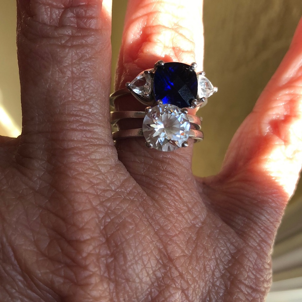 Blue  stone ring - Picture 8 of 8